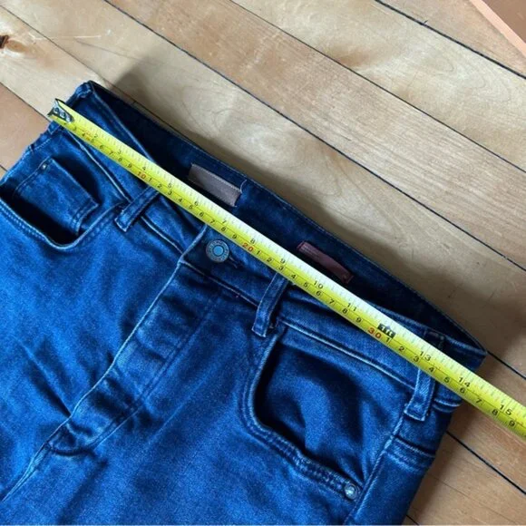 Anthropologie Pilcro Sz 28 The Icon Dark Wash Flare Denim Jeans - Picture 10 of 12